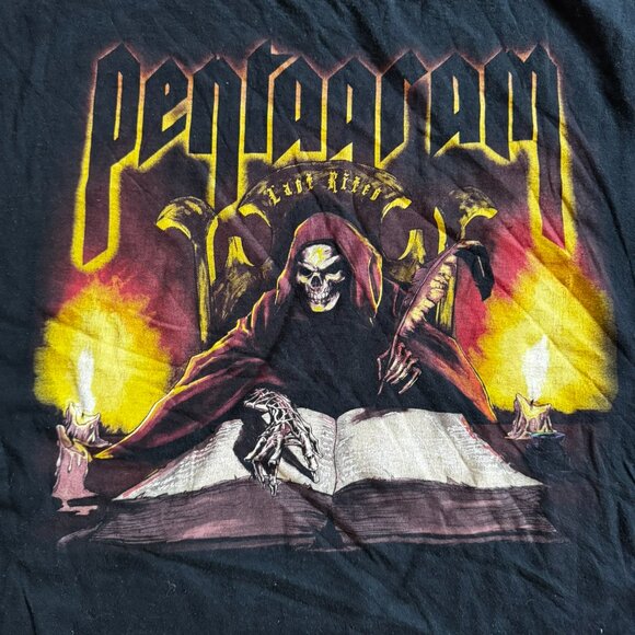 Pentagram Band Tee XXL Stoner Doom Metal Sleeveless Rare Vintage - Picture 2 of 2